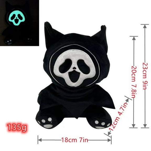 Death Reaper Plush Toy Screams Screams Halloween Night Light Doll