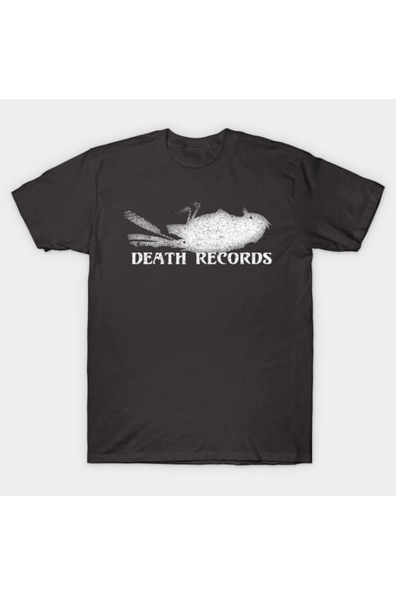 Death Records Retro Record Label Logo Graphic, H45978 Unisex T-Shirt, Up to 5XL Available