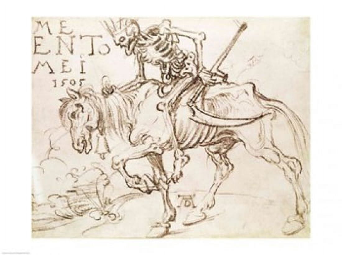 Death Riding 1505 Canvas Art - Albrecht Durer (24 x 18)