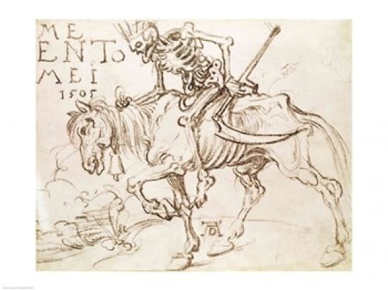 Death Riding 1505 Canvas Art - Albrecht Durer (36 x 24)