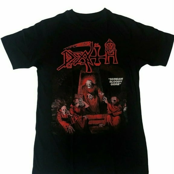 Death Rock band Scream Bloody Gore Short Sleeve Black T Shir