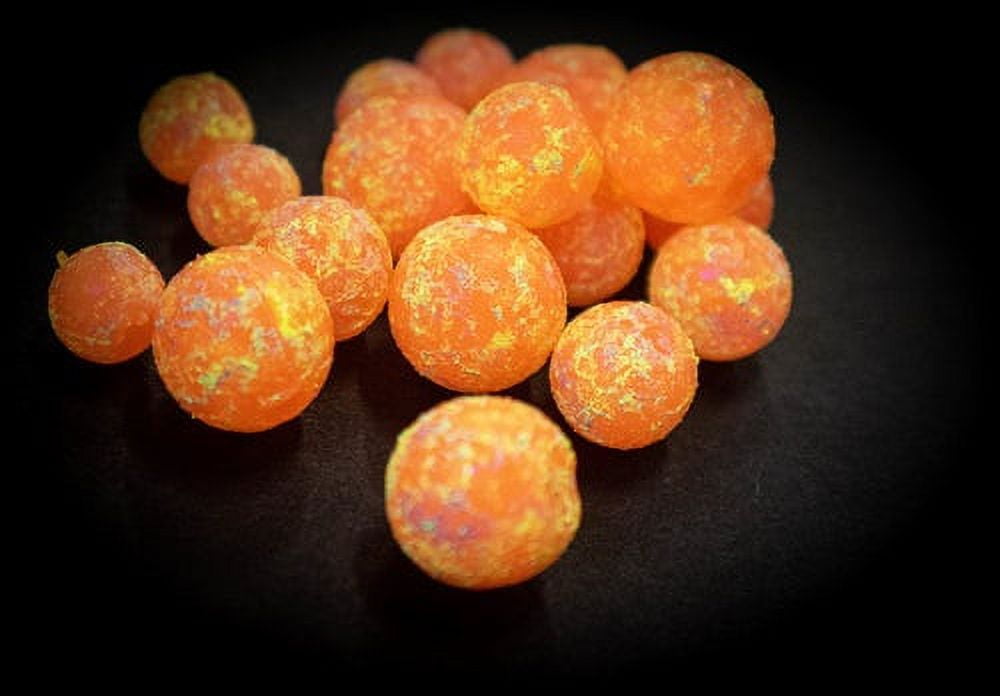 Death Roe 5/16" Soft Scented Fishing Beads (Frost Orange Krush