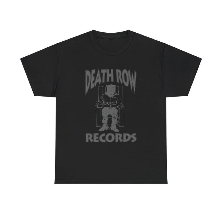 Death Row Logo Grey Records Subtle T Shirt Cotton Unisex Tee