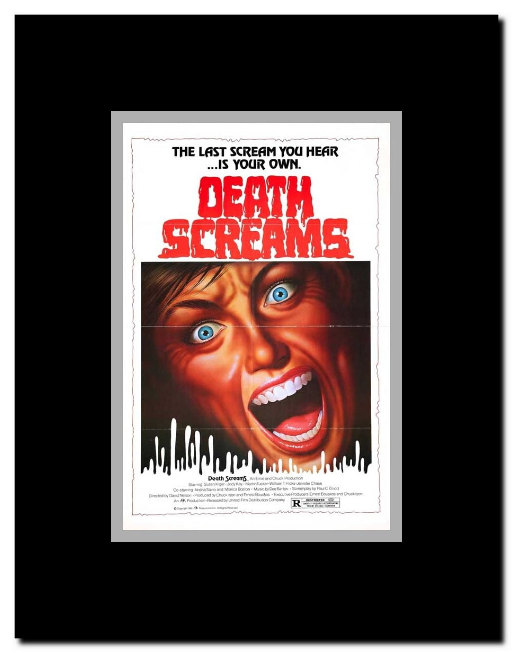 Death Screams Framed Movie Poster
