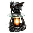 thumbnail image 1 of Death Skull Graveyard Dragon Electric Oil Burner Tart Warmer Aroma Scent Statue 8.5" Tall Figurine, 1 of 6