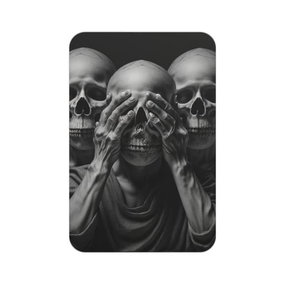 Death Skulls Gothic Skull Acrylic Fridge Magnets Decorative Refrigerator Magnets for Kitchen Office Whiteboard Locker