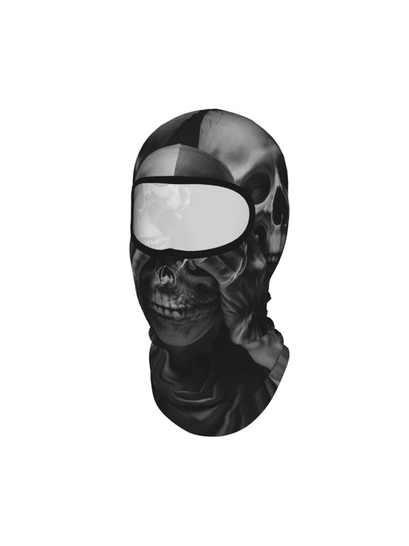 Death Skulls Gothic Skull Unisex Balaclava Ski Mask Full Face Cover for Cold Weather & UV Protection, Breathable Cooling Helmet Liner