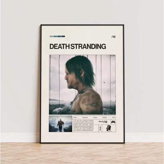 Death Stranding Poster Video Game Poster Minimalist Game Print Gaming Room POSTER Home Decor Vintage Art Print Haging Poster Cute Birthday Gift Wall Art