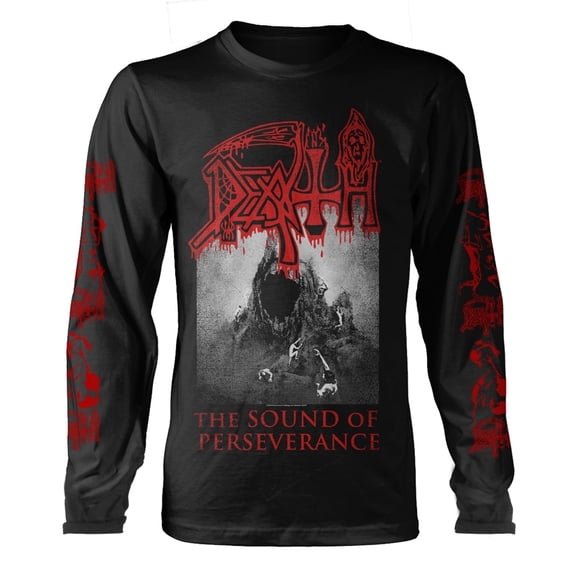 Death T Shirt The Sound Of Perseverance new Official Mens Black Long Sleeve