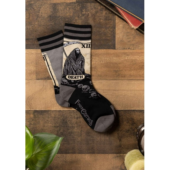 Death Tarot Card Crew Socks