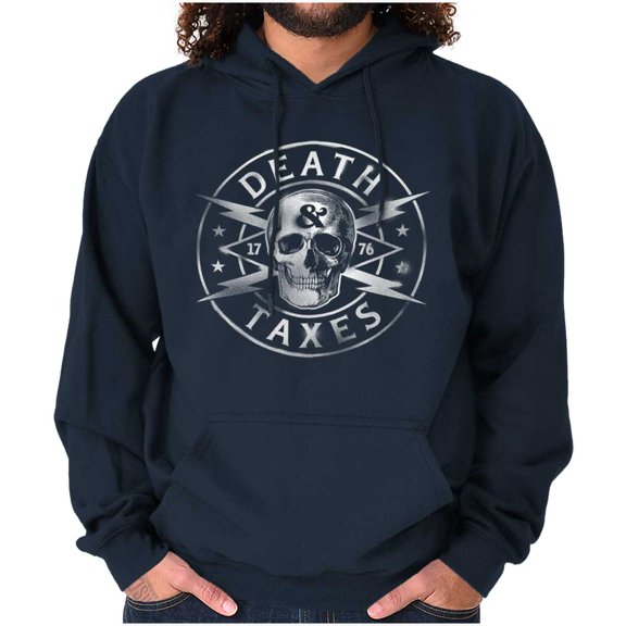 Death Taxes Defend Freedom Skull Hoodie Sweatshirt Women Men Brisco Brands S