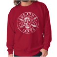 thumbnail image 1 of Death Taxes Defend Freedom Skull Unisex Plus Fleece Graphic Sweatshirt Brisco Brands 5X, 1 of 3