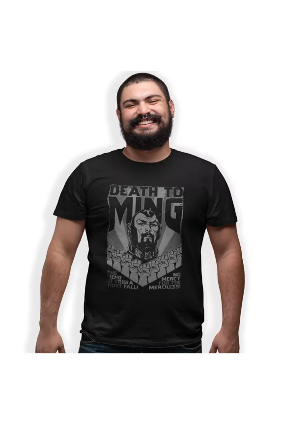 Death To Ming Flash Gordon Movie Poster T-Shirt (1940) Classic Serial | eBay