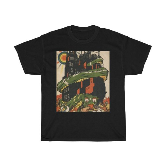 Death To World Imperialism, Black Unisex T-shirt, 1919 Bolshevik Poster