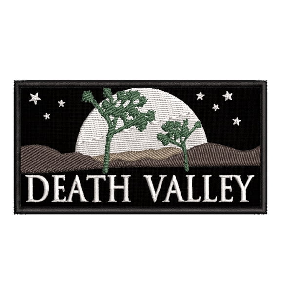 Death Valley, California Embroidered DIY Iron on or Sew-on Decorative Patch Badge Emblem Appliques Adventure Wildlife Vacation Travel Tourist Souvenir Series