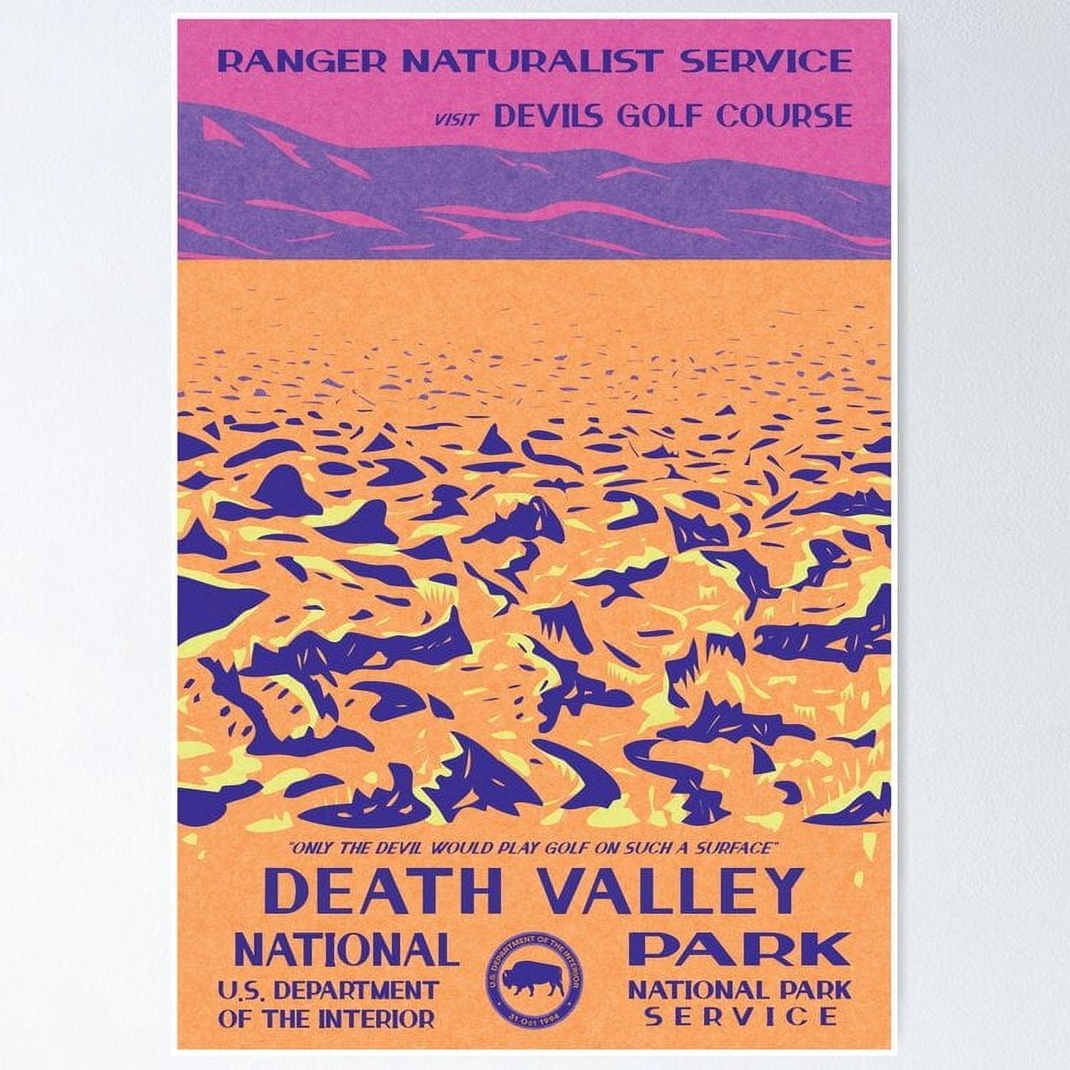 Death Valley National Park Devils Golf Course Vintage WPA Poster Poster ...