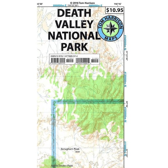 Tom Harrison Maps: Death Valley National Park Recreation Map (Sheet map, folded)