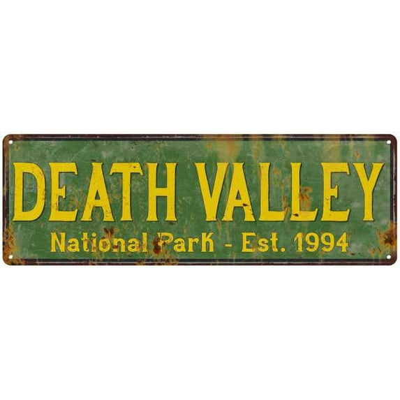 Death Valley National Park Rustic Metal 8x24 Sign Cabin Wall Decor 108240057035