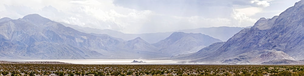 Death Valley Racetrack Death Valley National Park California USA Canvas Art - Panoramic Images (36 x 9)