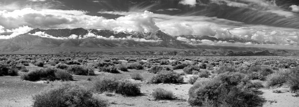 Death Valley landscape Panamint Range Death Valley National Park Inyo County California USA Canvas Art - Panoramic Images (7 x 18)
