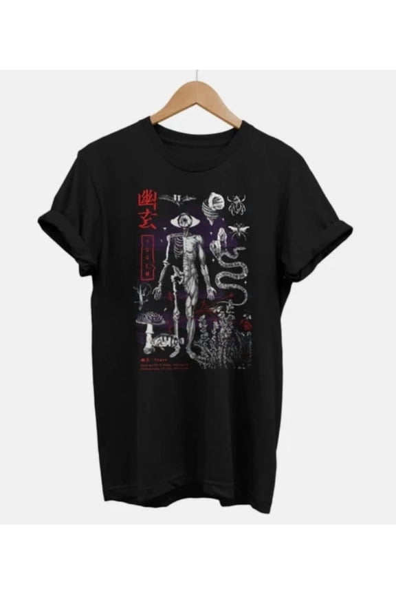 Death Wisdom Shirt, Grunge Clothes, Alternative Clothing, Goth T-shirt