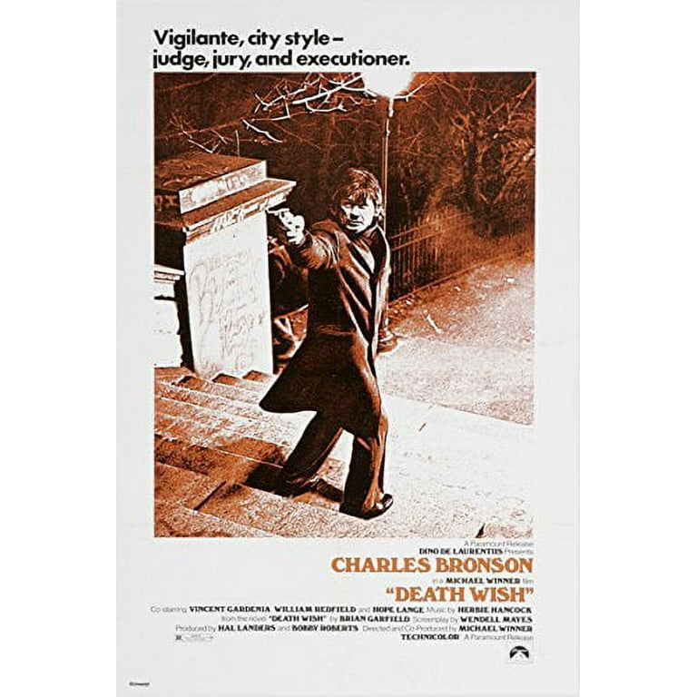 Death Wish Charles Bronson Vintage Movie Poster Crime Thriller