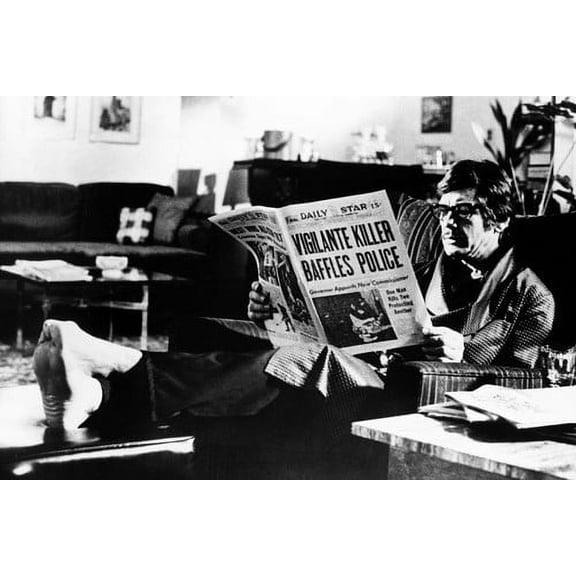 Death Wish Charles Bronson With Newspaper 24x36 Poster