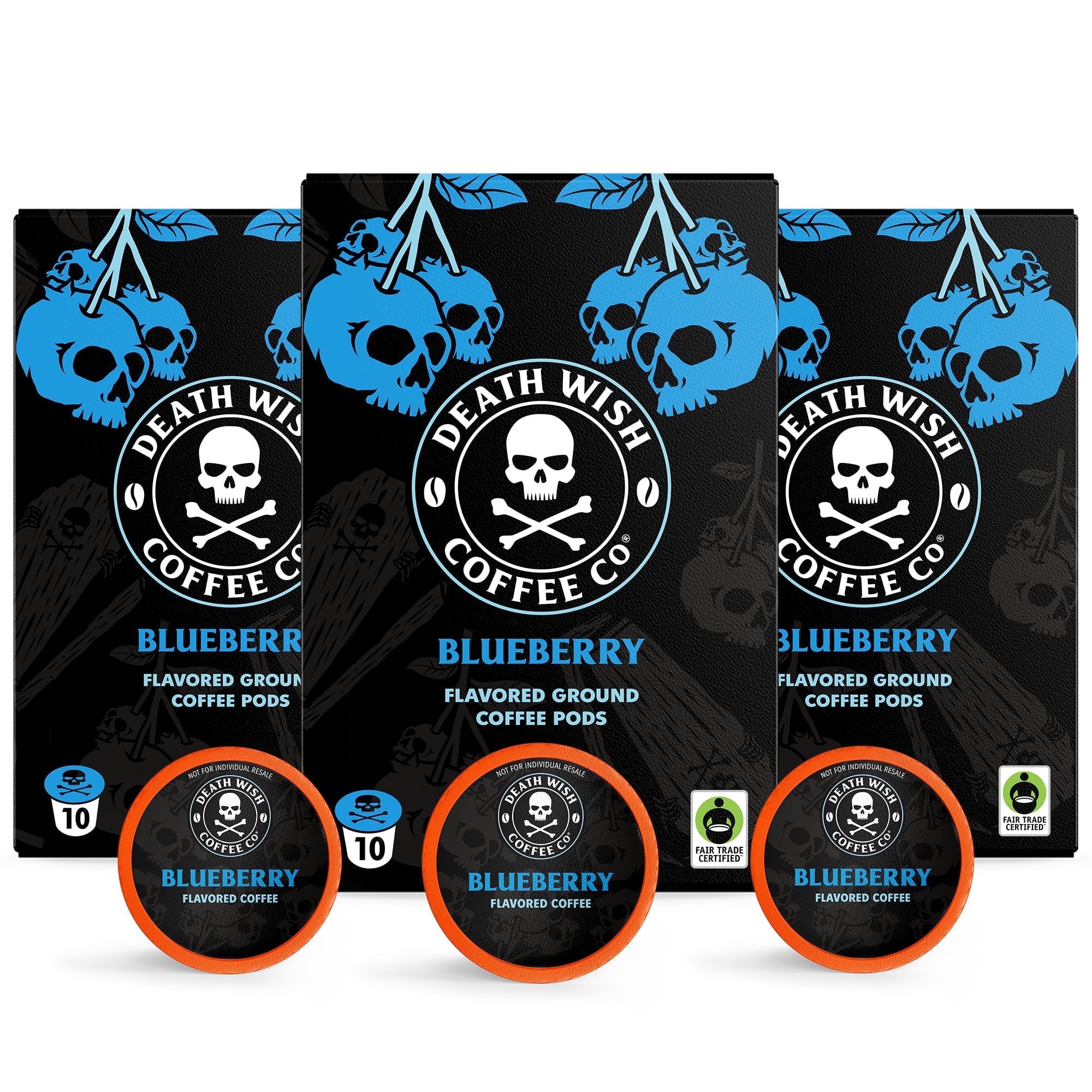 Death Wish Coffee Blueberry Single Serve Pods, 30 Count