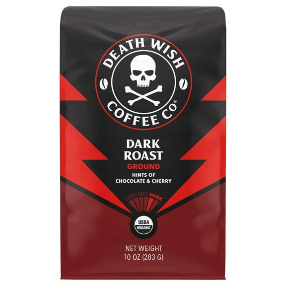 Death Wish Coffee Co. Dark Roast Organic Ground Coffee