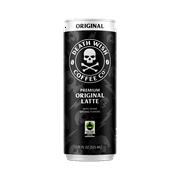 Death Wish Coffee Co., Premium Original Latte, 100% Colombian Cold Brew Fair Trade™ Coffee, 11oz Can