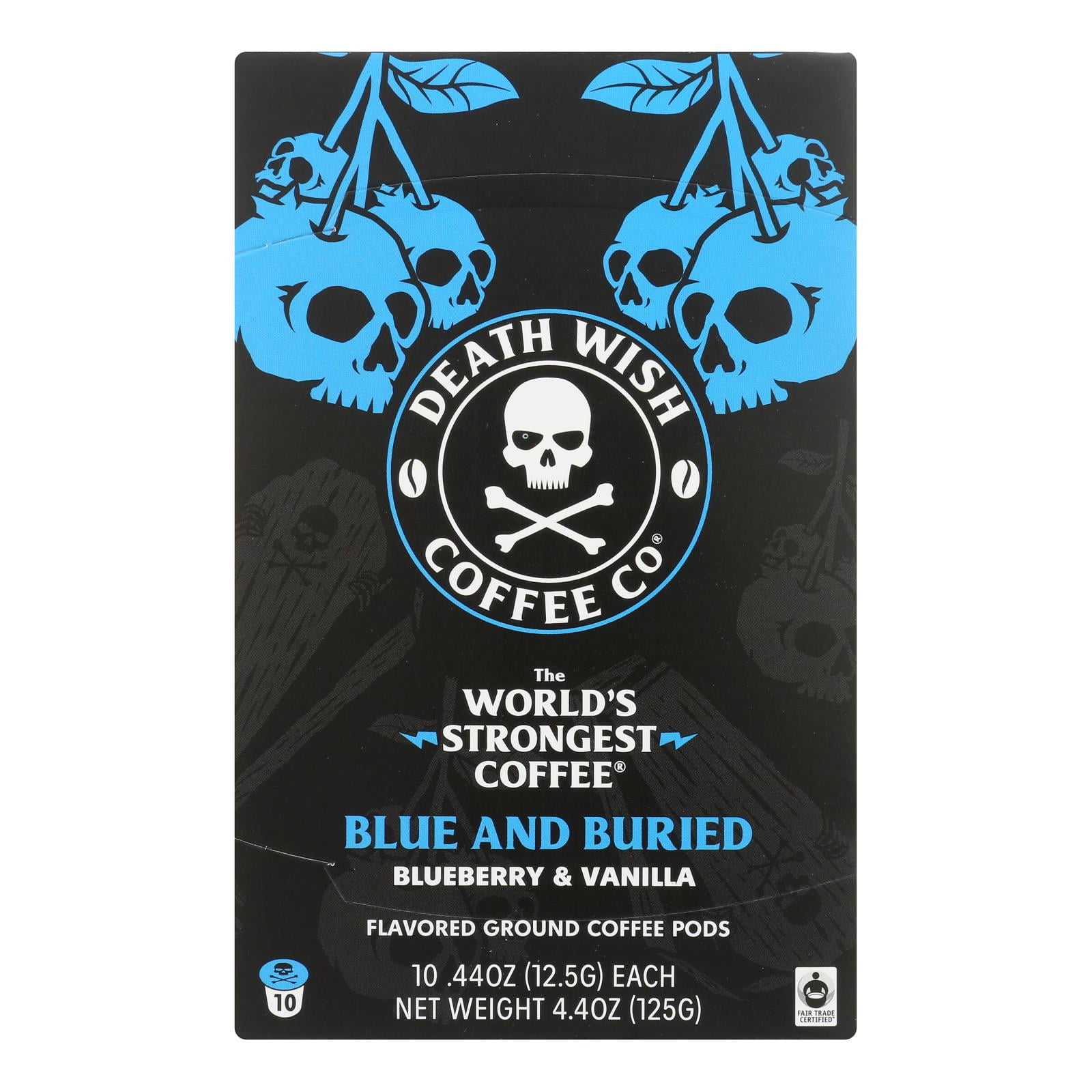 Death Wish Coffee Coffee Blue Buried Single Serve Case of 6 10 Count Walmart