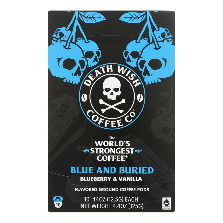 Death Wish Coffee Coffee Blue Buried Single Serve Case of 6 10 Count Walmart