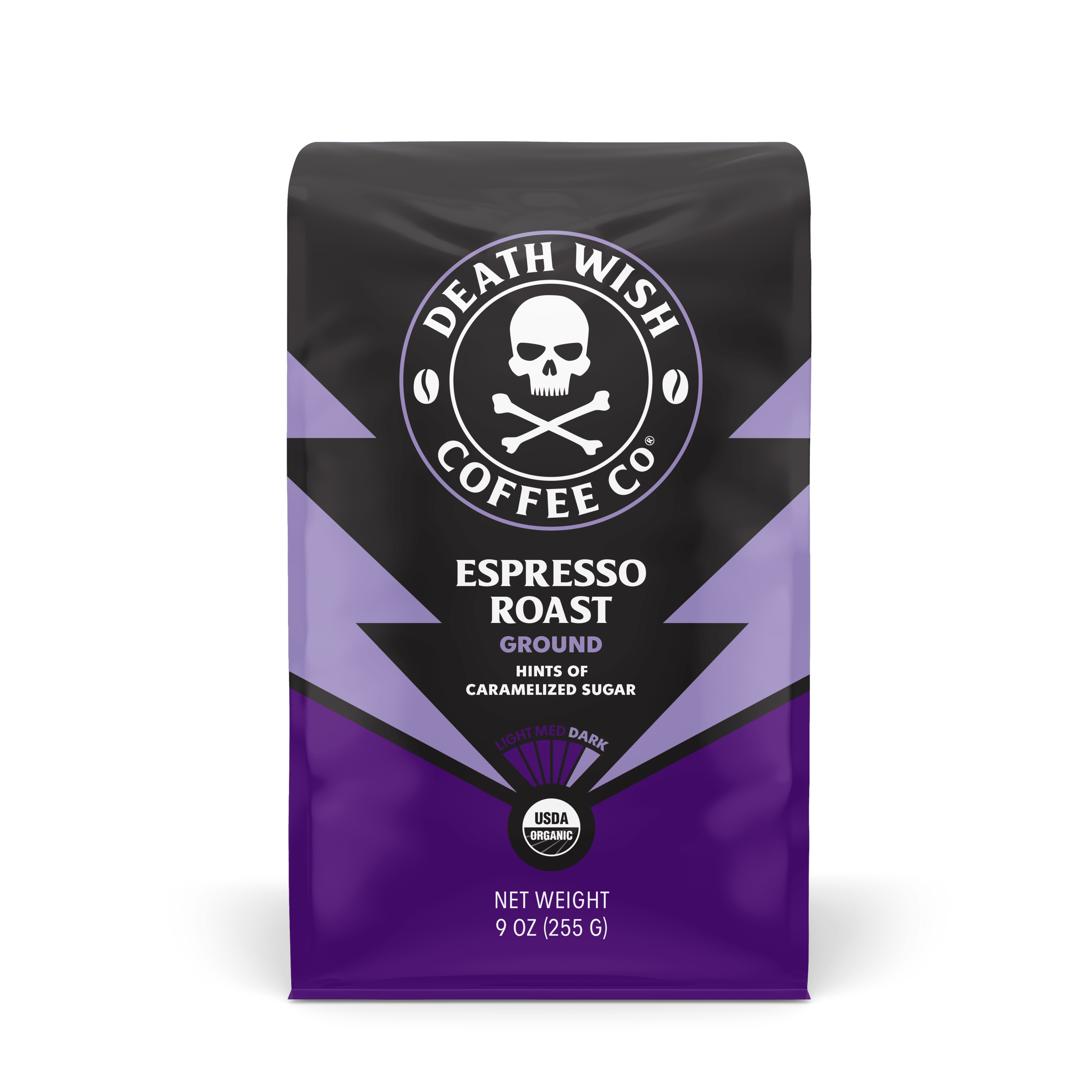 Death Wish Coffee, Espresso Roast, Ground, Fair Trade, Organic, Bag ...