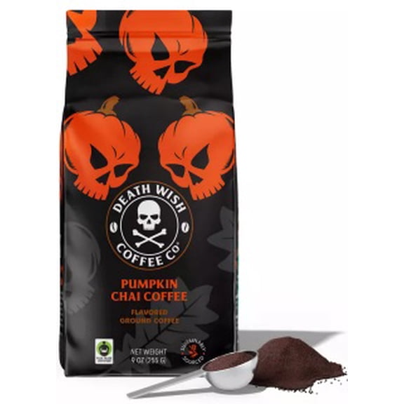 Death Wish Coffee Pumpkin Chai Ground Coffee 9 oz