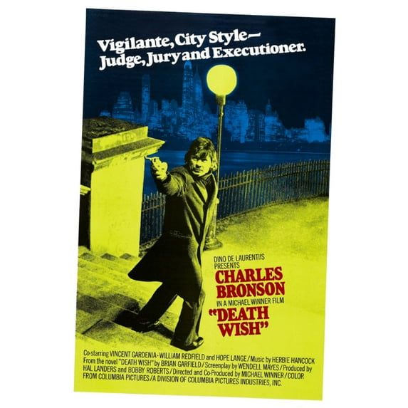 Death Wish Movie Poster 24x36 24In x36In Unframed, Age: Adults, Rectangle Best Posters