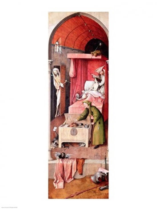 Death and the Miser c1485-90 Canvas Art - Hieronymus Bosch (18 x 24)