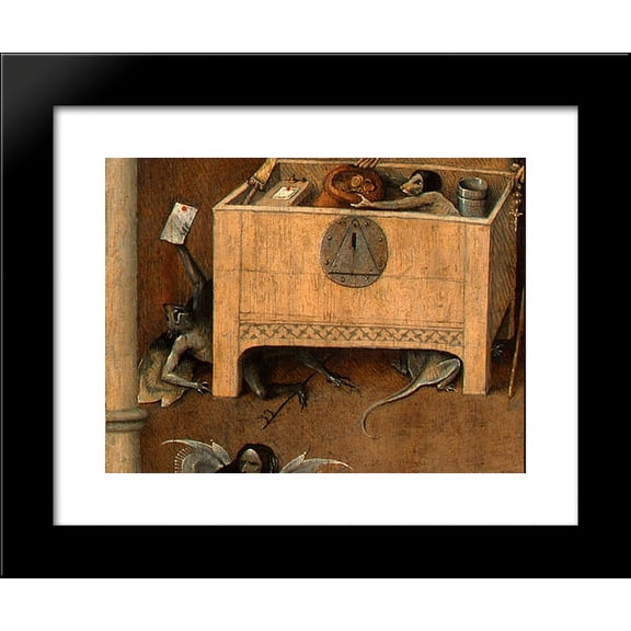 Death and the Miser (detail) 20x24 Framed Art Print by Bosch, Hieronymus