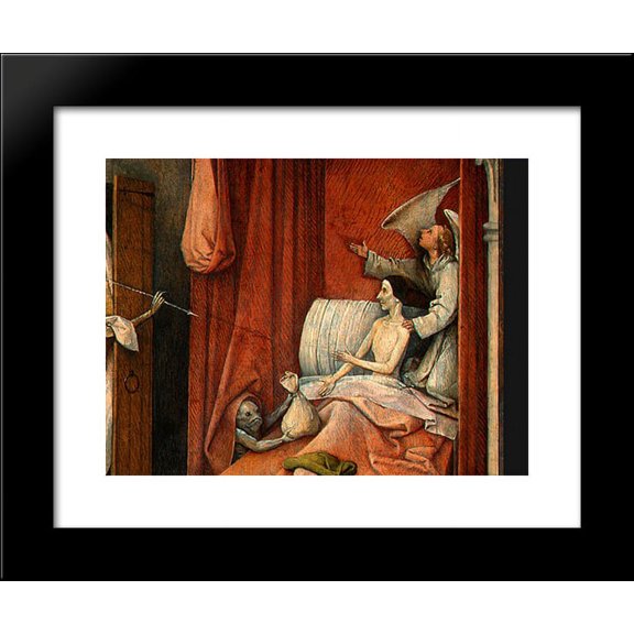 Death and the Miser (detail) 20x24 Framed Art Print by Bosch, Hieronymus