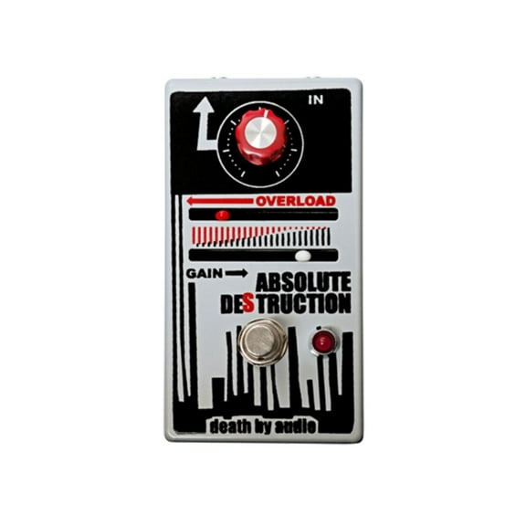 Death by Audio Absolute Destruction Overloading Power Amplifier Distortion Effects Pedal Gray