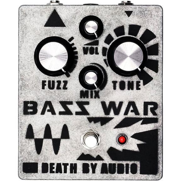 Death by Audio Bass War Fuzz/Distortion/Bass Effects Pedal Silver