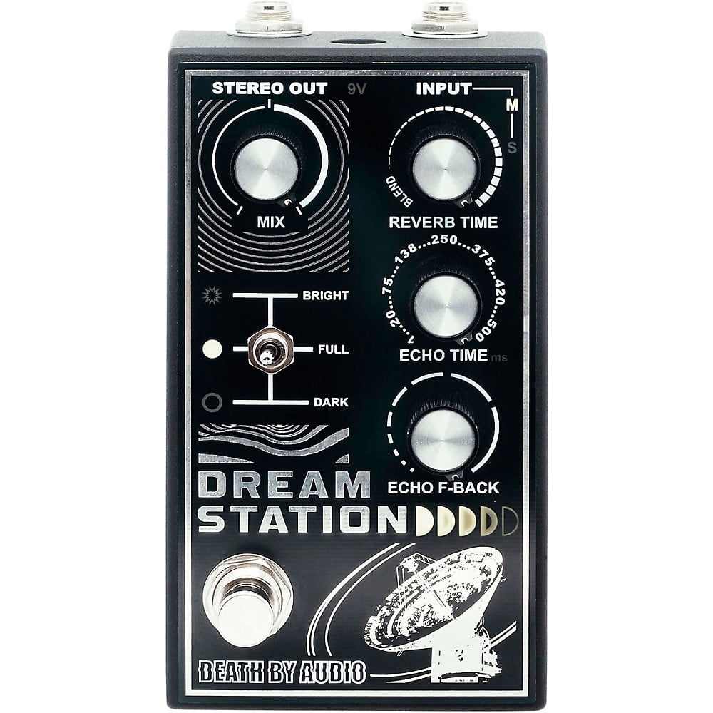 Death by Audio Dream Station Reverb and Delay Pedal - Black