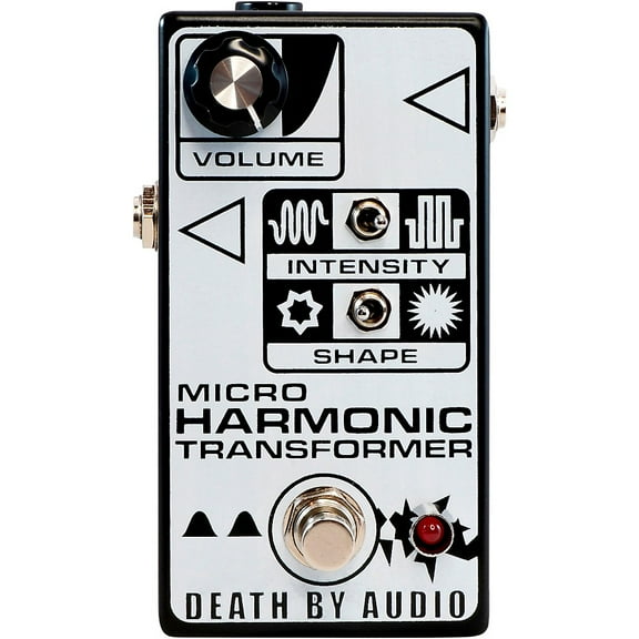 Death by Audio Micro Harmonic Transformer Fuzz Effects Pedal Black and White