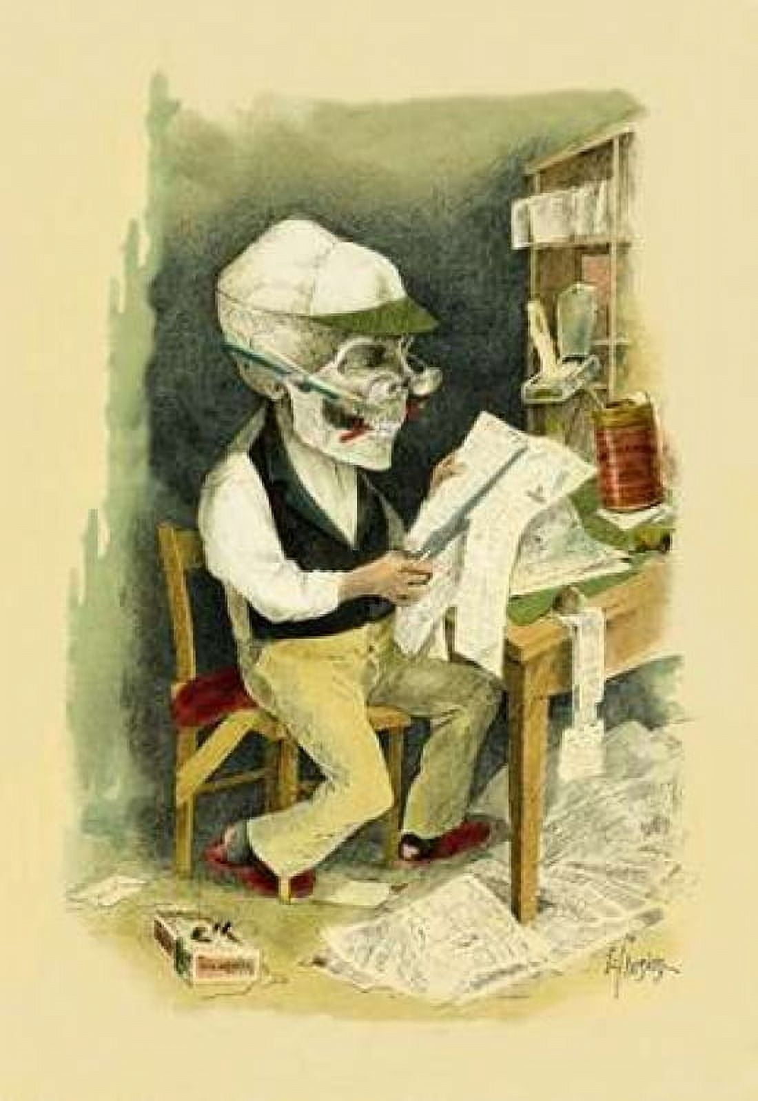 Death in the Headlines Canvas Art - Frusius (24 x 36)