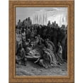 thumbnail image 1 of Death of Baldwin I the Latin King of Jerusalem 24x20 Gold Ornate Wood Framed Canvas Art by Gustave Dore, 1 of 2