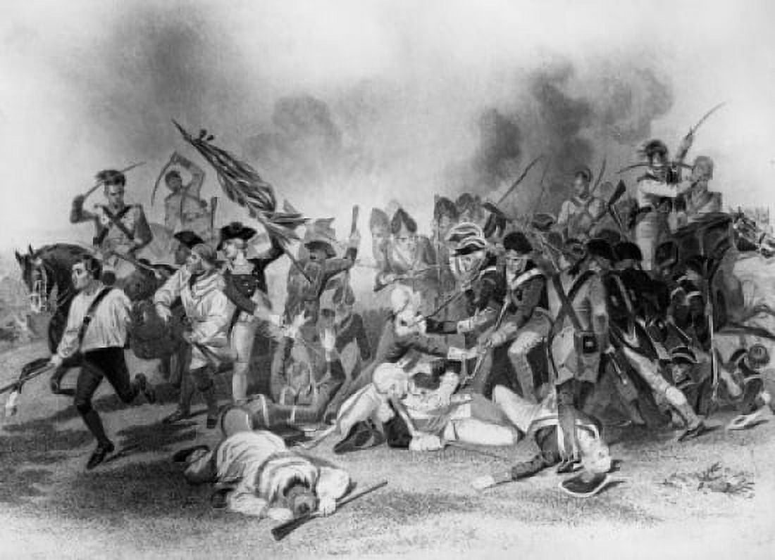 Death of General De Kalb at the Battle of Camden 1780 Alonzo Chappell (1828-1887 American) Canvas Art - Alonzo Chappell (18 x 24)