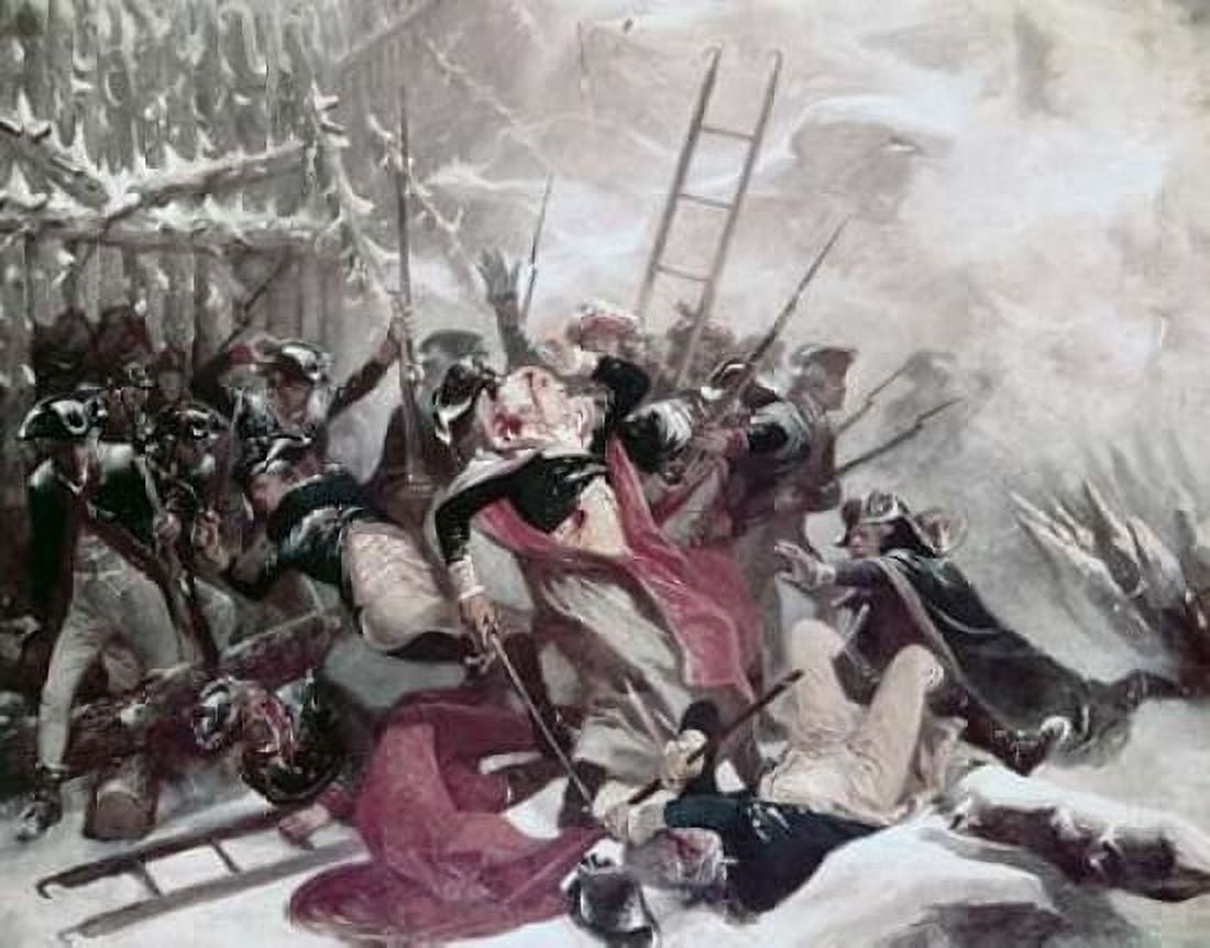 Death of General Montgomery Canvas Art - Alonzo Chappell (22 x 28)