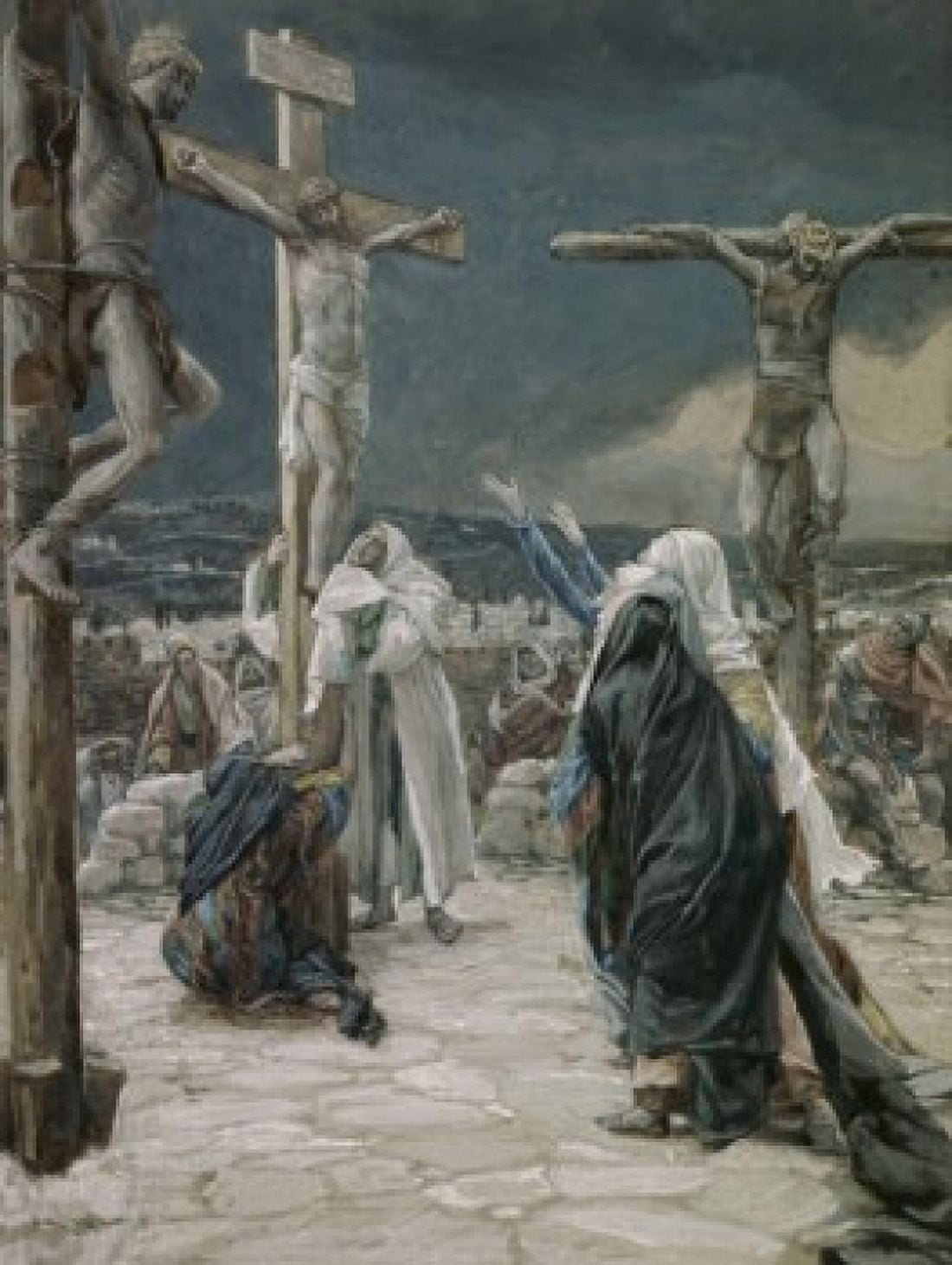 Death of Jesus James Tissot (1836-1902 French) Canvas Art - James Tissot (18 x 24)