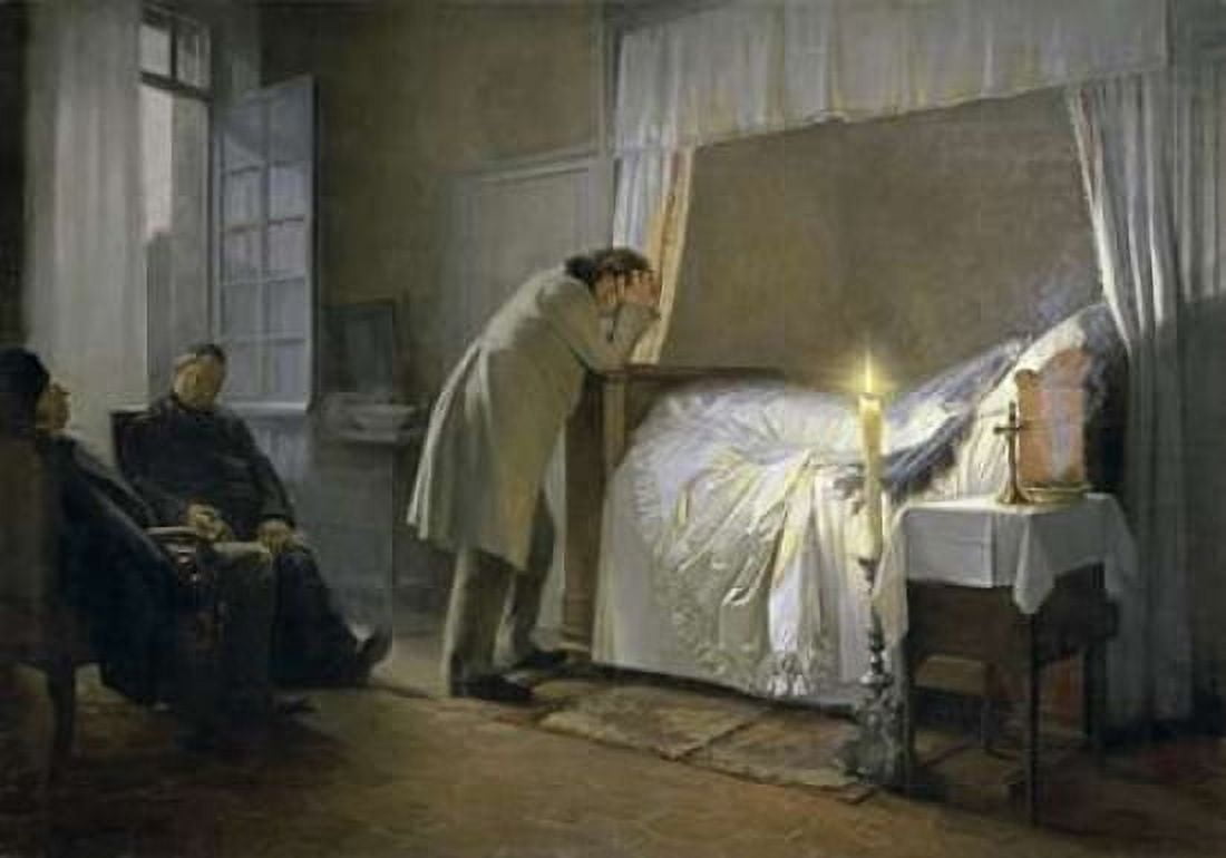 Death of Madame Bovary Canvas Art - Albert-Auguste Fourie (20 x 28)