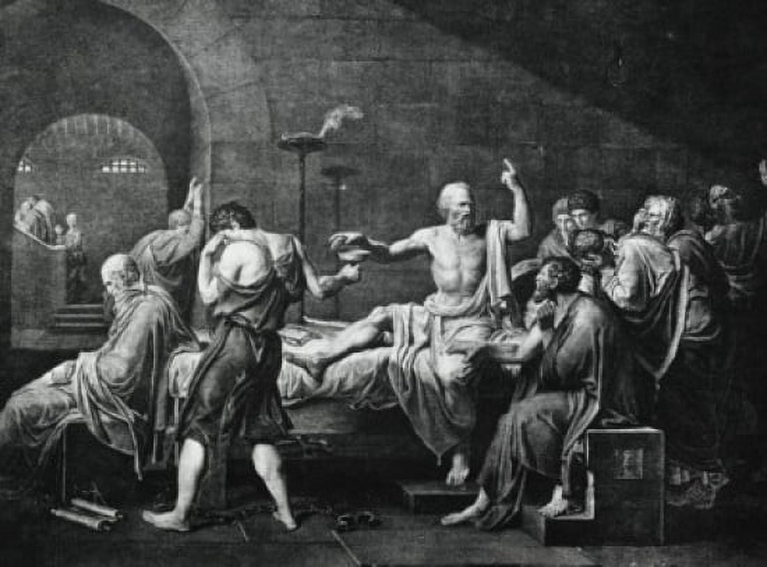 Death of Socrates Jacques Louis David (1748-1825 French) Canvas Art - (18 x 24)
