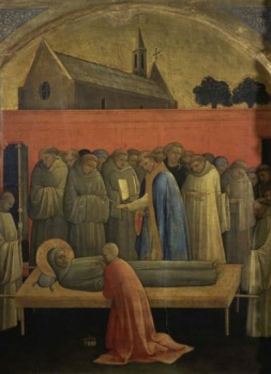 Death of St Frances of Assisi Lorenzo Monaco (ca 1370-1425Italian) Private Collection Canvas Art - Lorenzo Monaco (18 x 24)